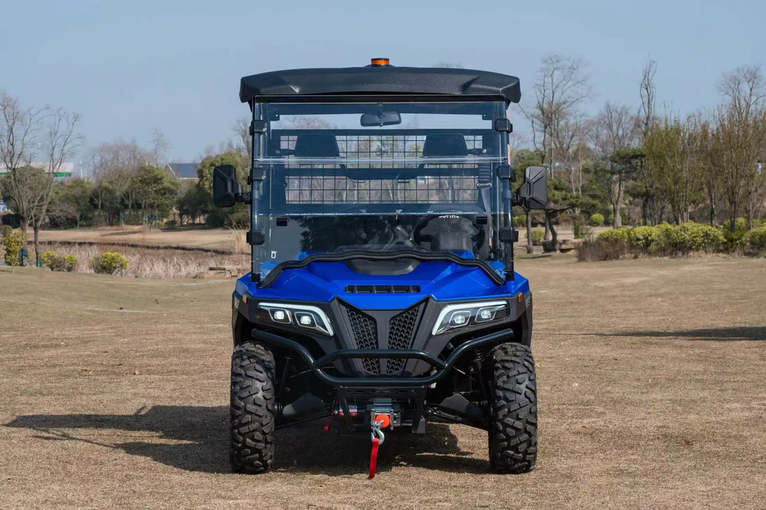 Yuexuan Extended Cargo 4WD Dual Motor Eec Certified Differential Lock Automatic Transmission Long Distance Range Lithium Battery