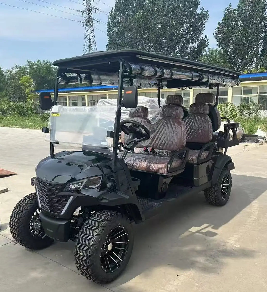 2024 Best Seller High Quality Golf Cart for Sale Powerful Motor 72v Lithium Battery Electric Golf Cart 6 Seater