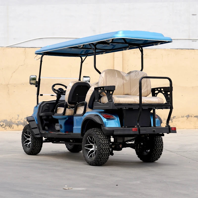 Mini 4+2  6 Seater Electric Utility Golf Buggy Cart China Wholesale Sport-inspired with Golf Cart Bag