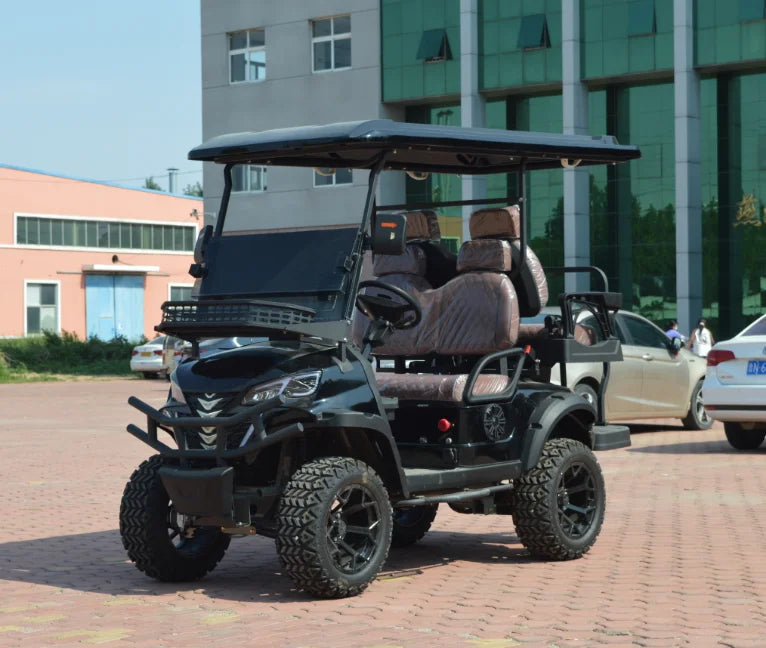 Electric Utility  Mini  4 Seater Forward Facing  48v/60v/72v Lithium Battery Golf Cart Purple Golf Buggies for Golf Course