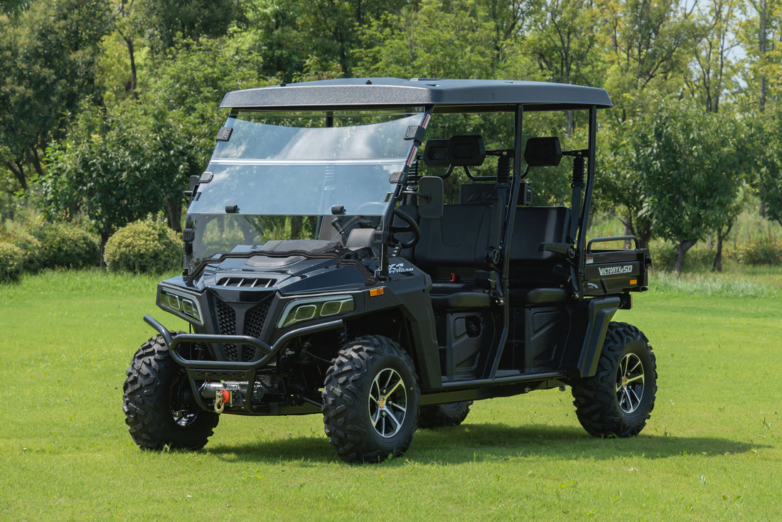 Long Wheelbase 4 Seater Crew Extra Long LWB 4x4 Gasoline 4 Stroke Engine UTV Automatic Transmissino  UTV
