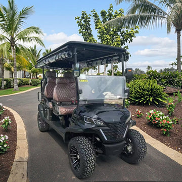 Yuexuan Electric Evolution Golf Cart Cover 6 Seats with Rain Cover