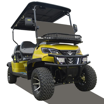 Quiet Operation  4 Seater Electric Golf Cart  with  60V Lithium Battery  Conforms to U.S. Road Law Supports OEM/ODM