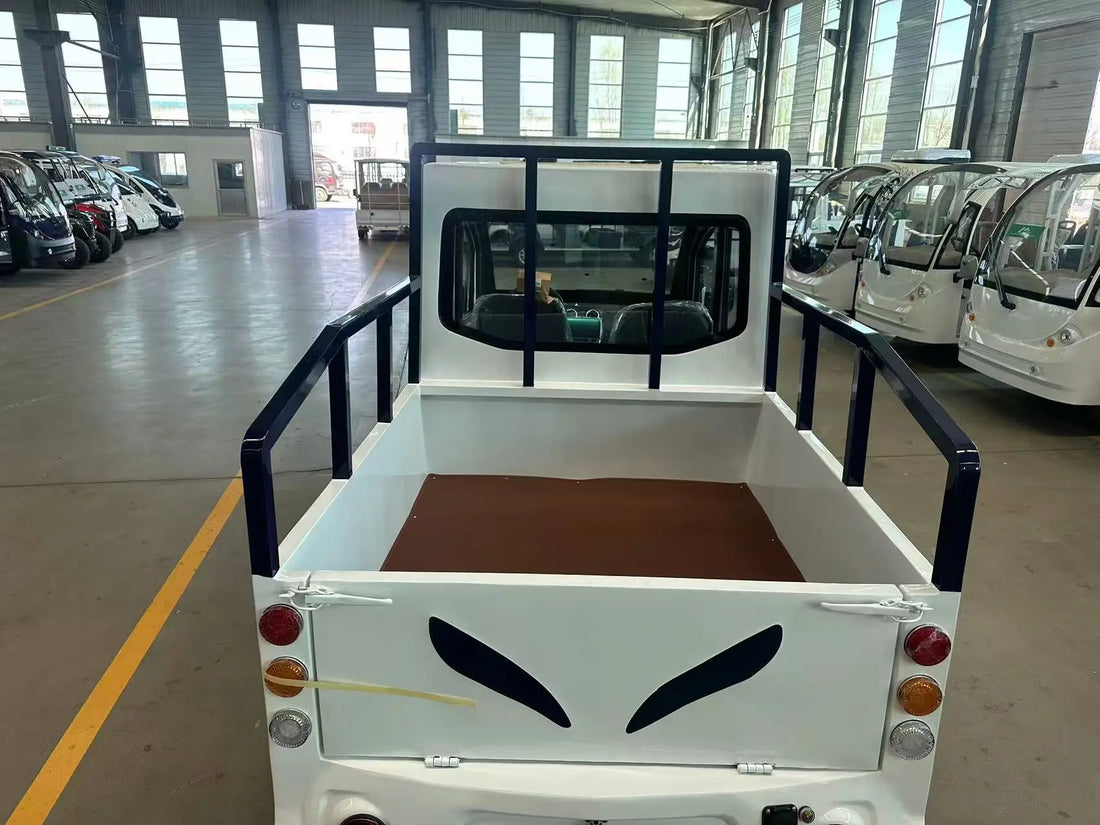 CE Certified Electric Car Pickup with LED Lights School Patrol Style Bed Sightseeing Bus & Car