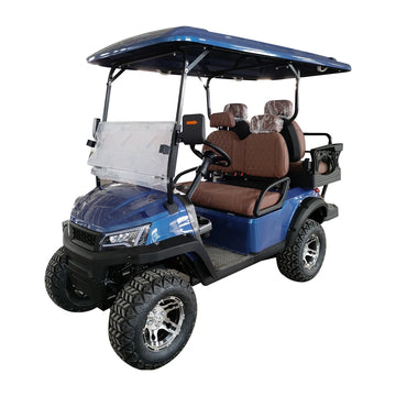 Dot Certified Classic 4-Seater Electric Golf Buggy Adult Vehicle 5kw Motor 48v Lead-acid Maintenance-free Battery Steel Chassis