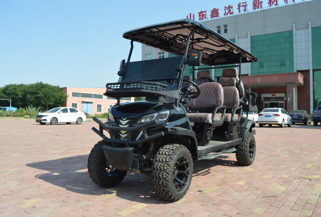 Off Road  6 Seats Golf Cart  Electric Car Hunting Golf Cart with Simple Control Panel for Hotel Reception