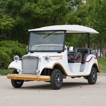 China Manufacturer's Classic 5-Seater Vintage Retro Style Golf Cart