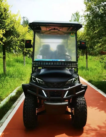 Chinese Brand New Off-road Sightseeing Car  4x4 Utility Solar Power 4+2 Seat Electric Golf Cart