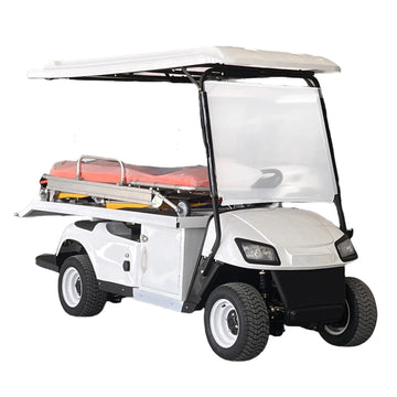 Hot Sell Customized 2 Seater Electric Ambulance Golf Cart with a Stretcher Bed for Sale