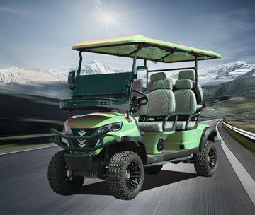 Customizable Colors 6 Passenger Luxury Electric Golf Cart Hunting Buggy Lithium Battery 3.5 Kw AC Motor 90km Range for Scenic