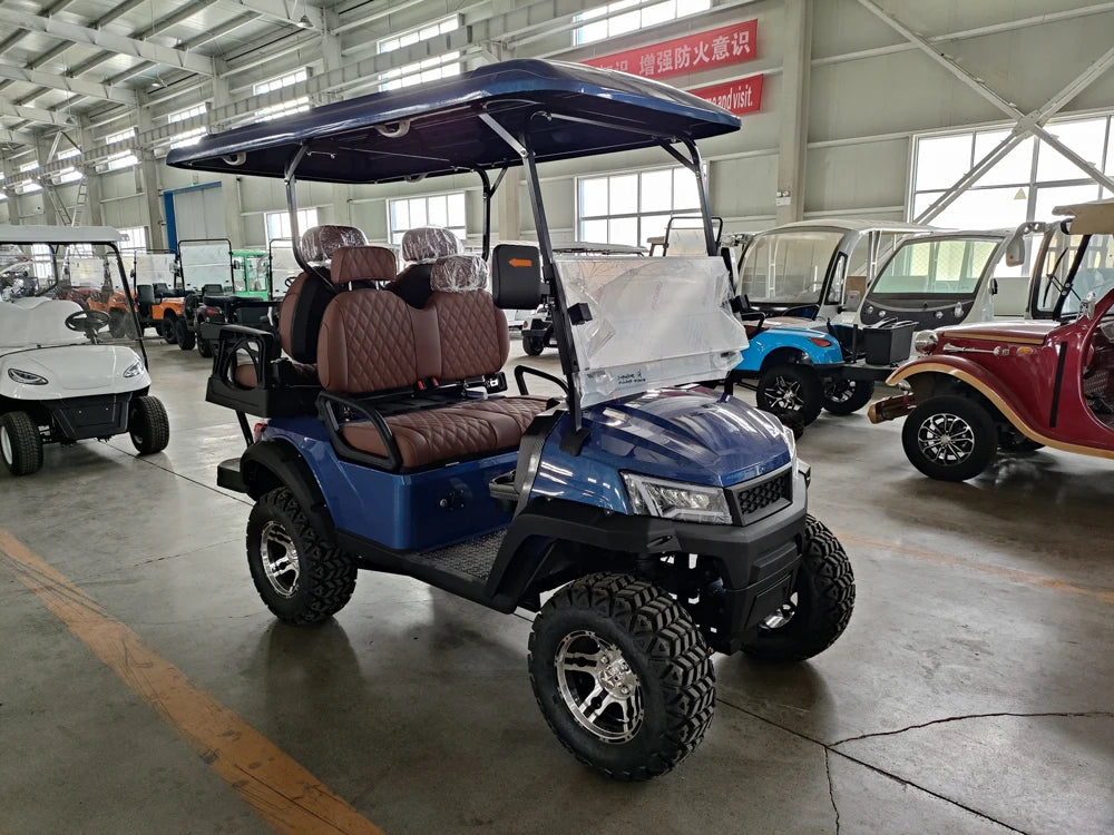 Chinese 48V Battery Electric Off-Road Golf Cart 4 6 12 Seater Big Wheel Club Car for Australia