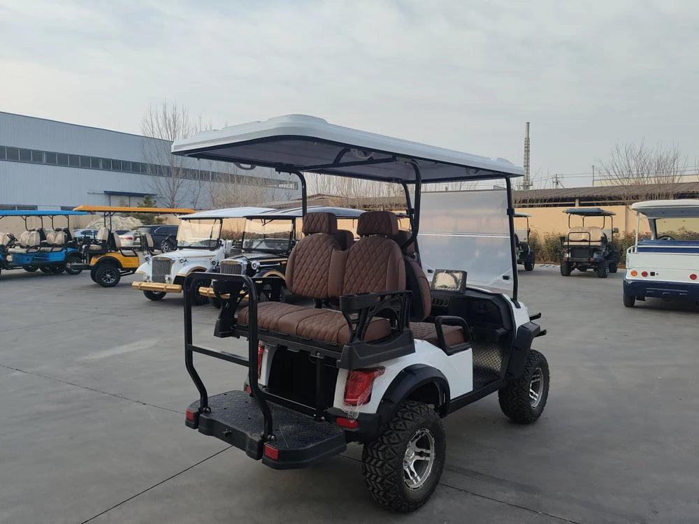 4-Seater Steel Electric Golf Cart with 5KW Motor EEC DOT & GCC Certified Featuring Lithium Technology Lifted Buggy
