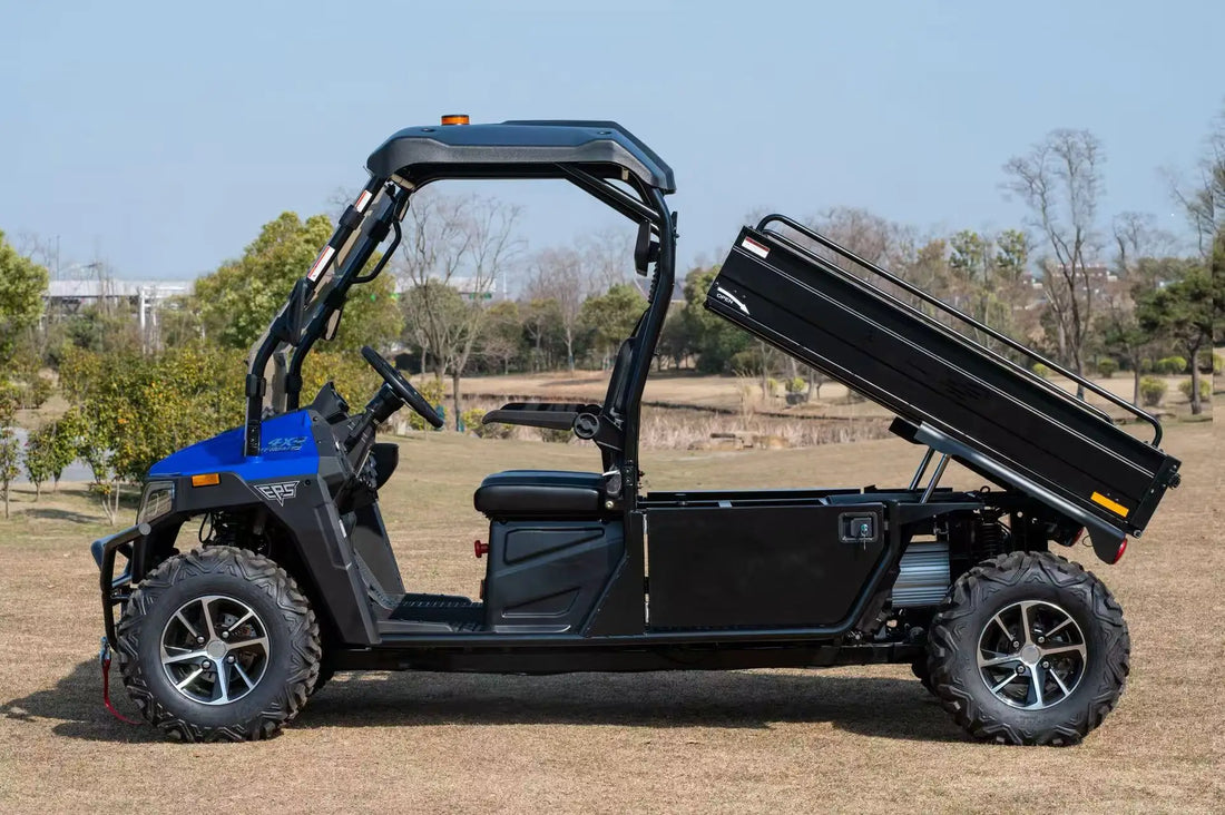 Yuexuan Best-Selling 4WD Electric UTV with Long Bed Large Cargo Capacity 70km Range  Hydraulic Disc Brakes for Farm