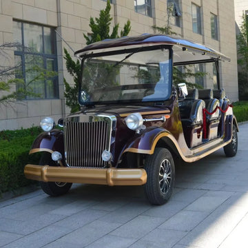 Luxury 12 Seats Electric Vintage Classic Car Bus Classic Vehicle for Golf Club Courtesy Supports OEM/ODM