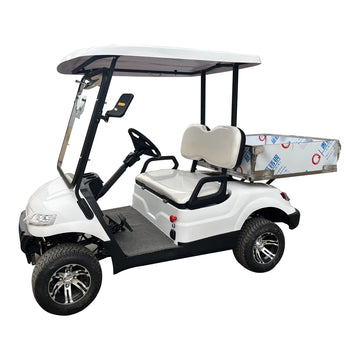 Golf Cart Style Electric Van Cargo Four-Wheel Electric Transporter 48V Battery Van Garbage Trucks for Sale