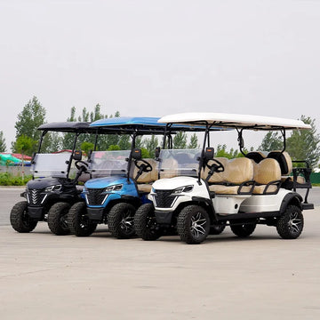 Yuexuan Electric Golf Cart 6 Passenger Capacity Steel Golf Carts