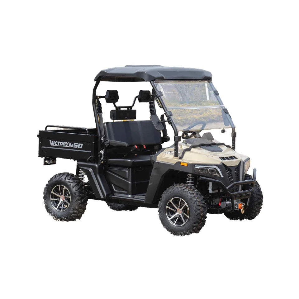 CVT Belt Double A-Arm Shock Absorber Roof Rear View MirrorHigh Performance 400cc Big Bore with EPS Heavy-Duty UTV