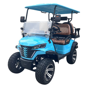 Custom 48V Lithium Battery Electric Golf Cart for Sale Long Range 4-Wheel Club Drive