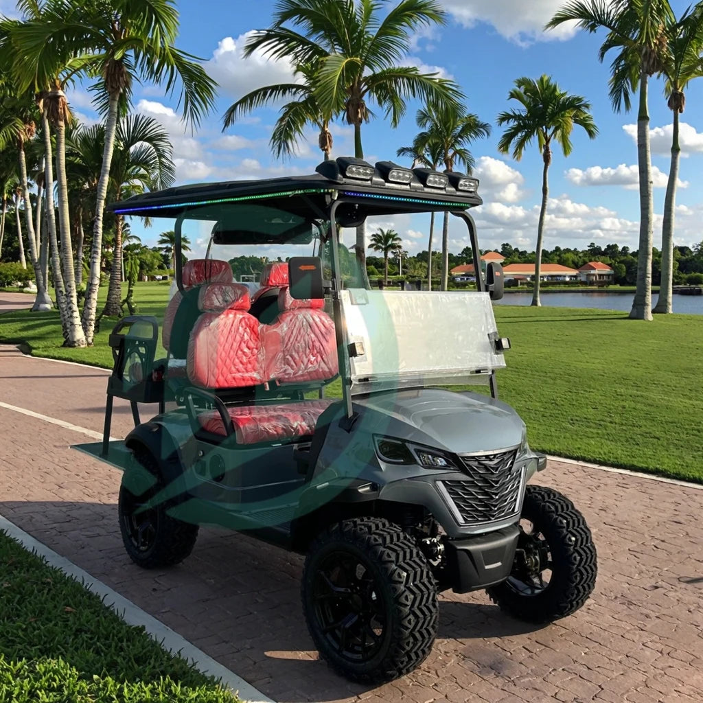 Club Car Electric Vehicle Hunting Golf Cart Metal Steel Plastic 2 4 6 8 Seats Golf Cart Electric Off Road Golf Cart