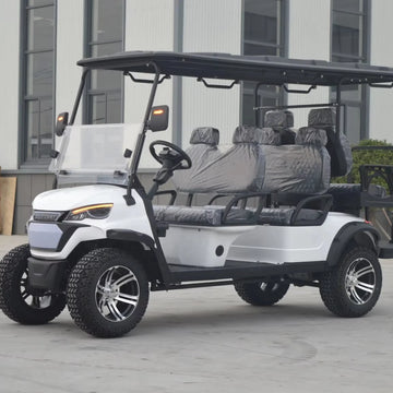 High Performance Luxury 6-seater Street Legal Lithium Battery Electric Off-road Golf Cart 3.5KW AC Motor 90km Range for Campsite
