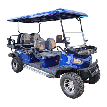 48V Shaft All-Terrain Vehicle 4000W Quad Bike Electric Golf Cart Lead-acid Maintenance-free Battery 5-6 Seats 70-90km Range