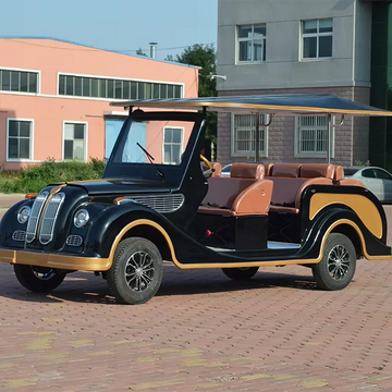 High Quality 8-Seater Vintage Electric Tourist Sightseeing Vehicle for Scenic Area  Supports Customizable Colors