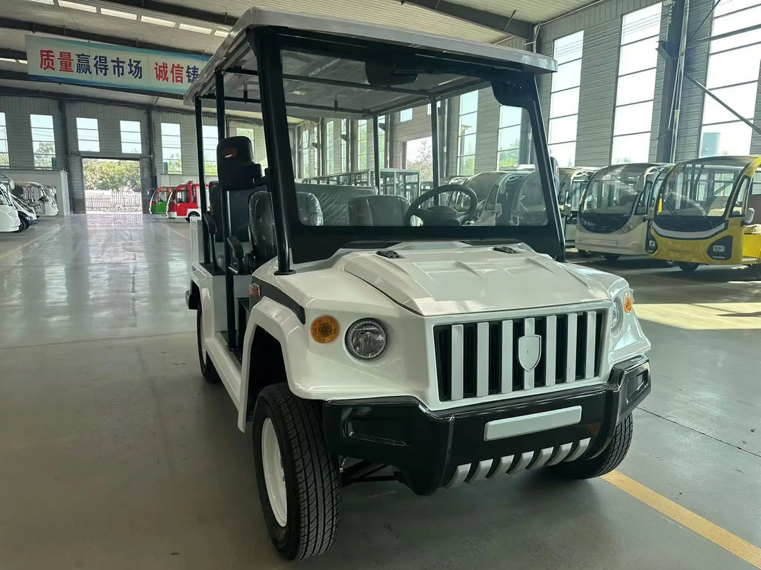 Hot Selling Electric Sightseeing Car 4 Seater   Open Body Four Wheel Patrol Vehicle For Tourist Spot Hotel Garden Low Speed