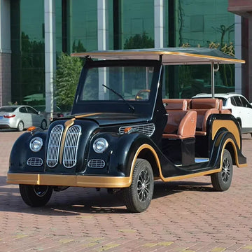 Mini 8 Seats Electric Vintage Vehicle Touring Classic Sightseeing Vehicle with Lithium Battery  for Resort Shuttle