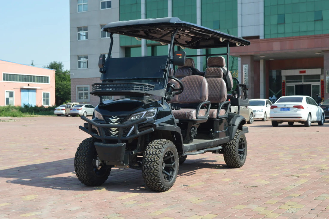 Supports Customized Wheel Hubs  Electric Golf Cart  6-Seater Club Car Equipped with 5KW Motor for Golf Club Shuttle