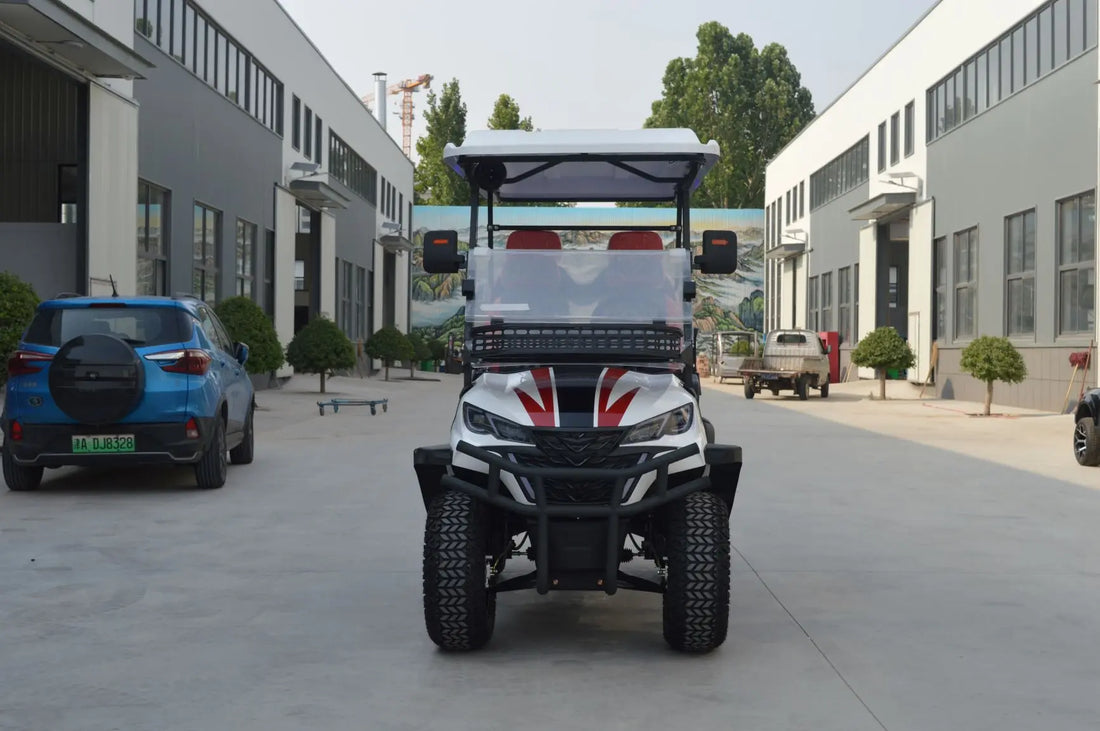 High Performance Off-road Electric Sightseeing 4 Seater Golf Cart with 72V Powerful Motor for Golf Courses Resort Transportation
