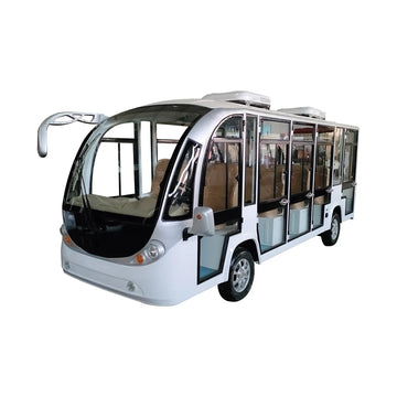 White 8 11 14 Passenger Electric Tourist Car and Bus for City Sightseeing and Resorts Mini Electric Vehicle for Sale