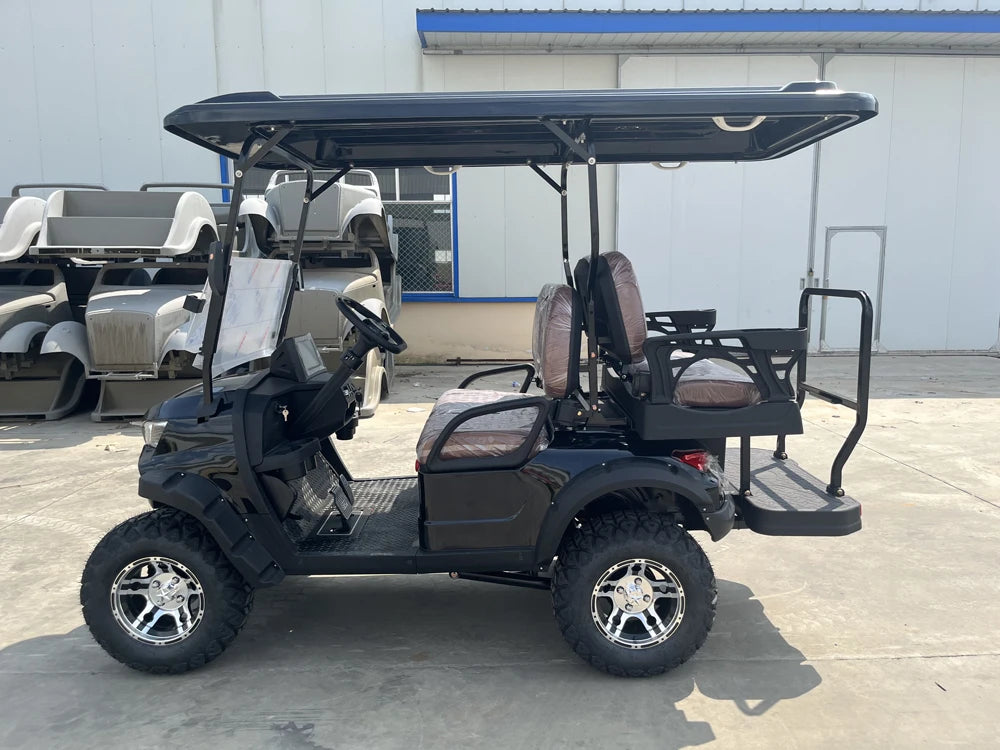 6-Seater Chinese Electric Golf Cart Curtis Controller 5kw Motor 48v Lithium Battery Buggy for Sale Compliant EEC DOT 70-90km