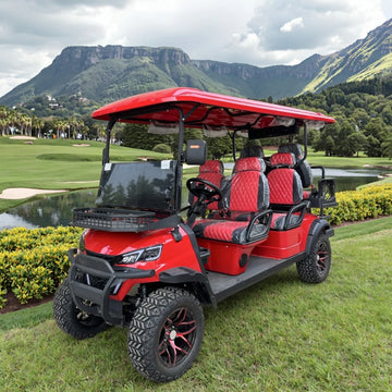 Steel Construction Eec/dot Certified Sightseeing Club Luxury 6-seater Off-road Electric Golf Cart 72v Lithium Battery 5kw Motor