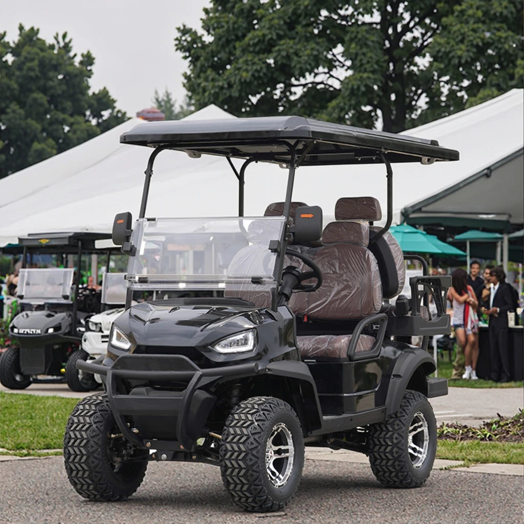 Yuexuan Import Lifted Lithium Battery Dot Eec 2+4 6 Seater Golf Cart Electric From China