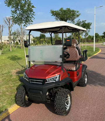 Street Legal 4-Seater Lifted Aluminum Frame Electric Golf Cart KDS Motor Curtis Controller Utility Utility Buggy DOT