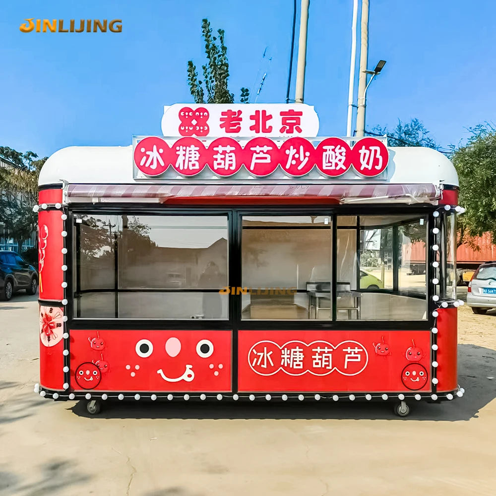 Factory Coffee Fast Food Van Snack Machines Street Mobile Food Truck Trailer Fully Equipped