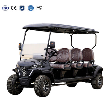 Yuexuan Professional 6-Seater Electric Golf Cart with 48v/72v Lithium Battery Motor Certified by GCC Direct Sale From China