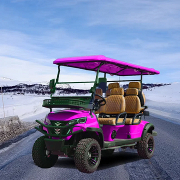 Customizable Colors 6 Seater Electric Hunting Golf Cart with 72V  Powerful Motor for  Community Shuttle