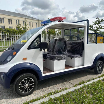 CE Certified Electric Car Pickup with LED Lights School Patrol Style Bed Sightseeing Bus & Car