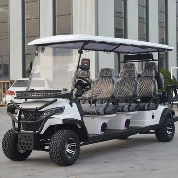 High Quality 72V Lithium Battery 8 Seater Electric Golf Utility Cart 3.5 Kw AC Motor Adjustable Seats 90km Range for Community