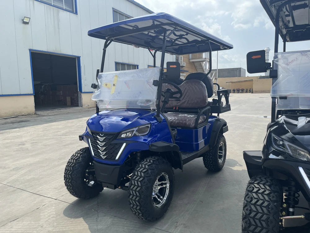 Street Legal 48V Lithium Battery Off-Road Electric Golf Cart 4-6 Seater Buggy Car Steel Chassis 70-90km Range