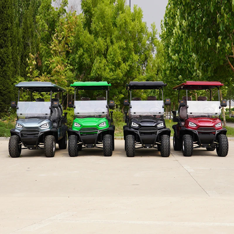 Extreme Lifted Lithium Battery 4 Seater Hunting Buggy Frame Street Legal Top Brand New Hybrid Electric Golf Carts for Sale