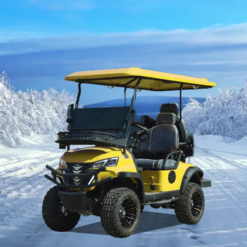 High Performance 4 Seaters  Off Road Electric  Golf Carts Club Car with 3.5KW AC Motor for Amusement Park