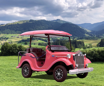 Antique Electric Golf Cart 6 Passengers Retro Sightseeing Vintage Car Sightseeing Bus on Sale