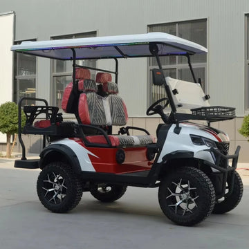 Electric Utility Vehicle 4 Seats New Design  Hunting Golf Carts Equipped with 60V Powerful Motor for Resort Shuttle