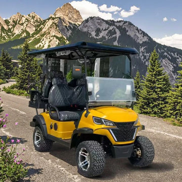Yuexuan 48v Battery Legally Approved Dot Certified Road Club Car Buggy Factory Delivery 4-seater Electric Golf Cart