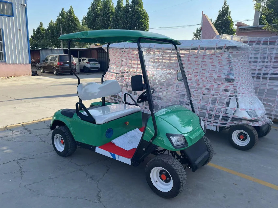 XYCAR Brand Electric Golf Cart 2-Seater with Automotive Level Lighting 48V Battery Voltage Combination Design