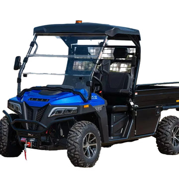 Yuexuan Automatic 4WD E-UTV Extended-Range Dual Motor 70km Distance Capability Lockable Differential Waterproof IP67 Cargo EPA