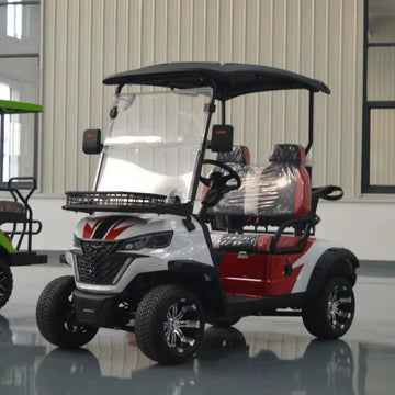 High Quality 2  Seater Lithium Battery Golf Cart  Off Road Club Golf Car with Rain Canopy Suitable for Golf Courses