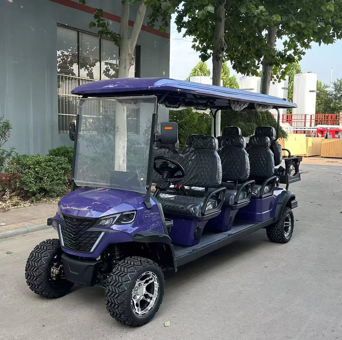 New 8-Seater Electric Golf Cart with 5kw Motor 48v 4wd Certified Curtis Controller and EEC Wholesale Price